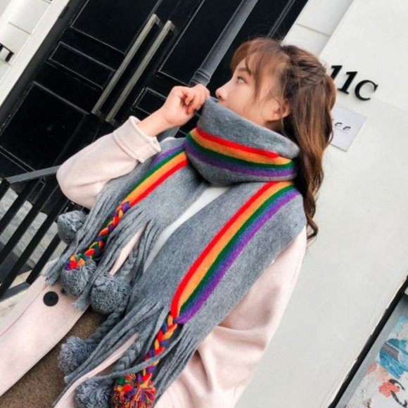 Rainbow Scarf - Picture 1 of 9